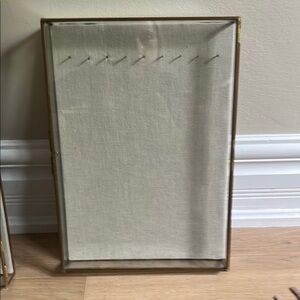 West Elm Gold Jewelry Organizer Minimalist Design